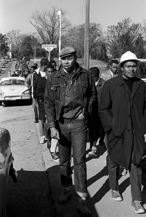 Wendell Paris leading a student protest over Samuel Younge Jr.’s killing.