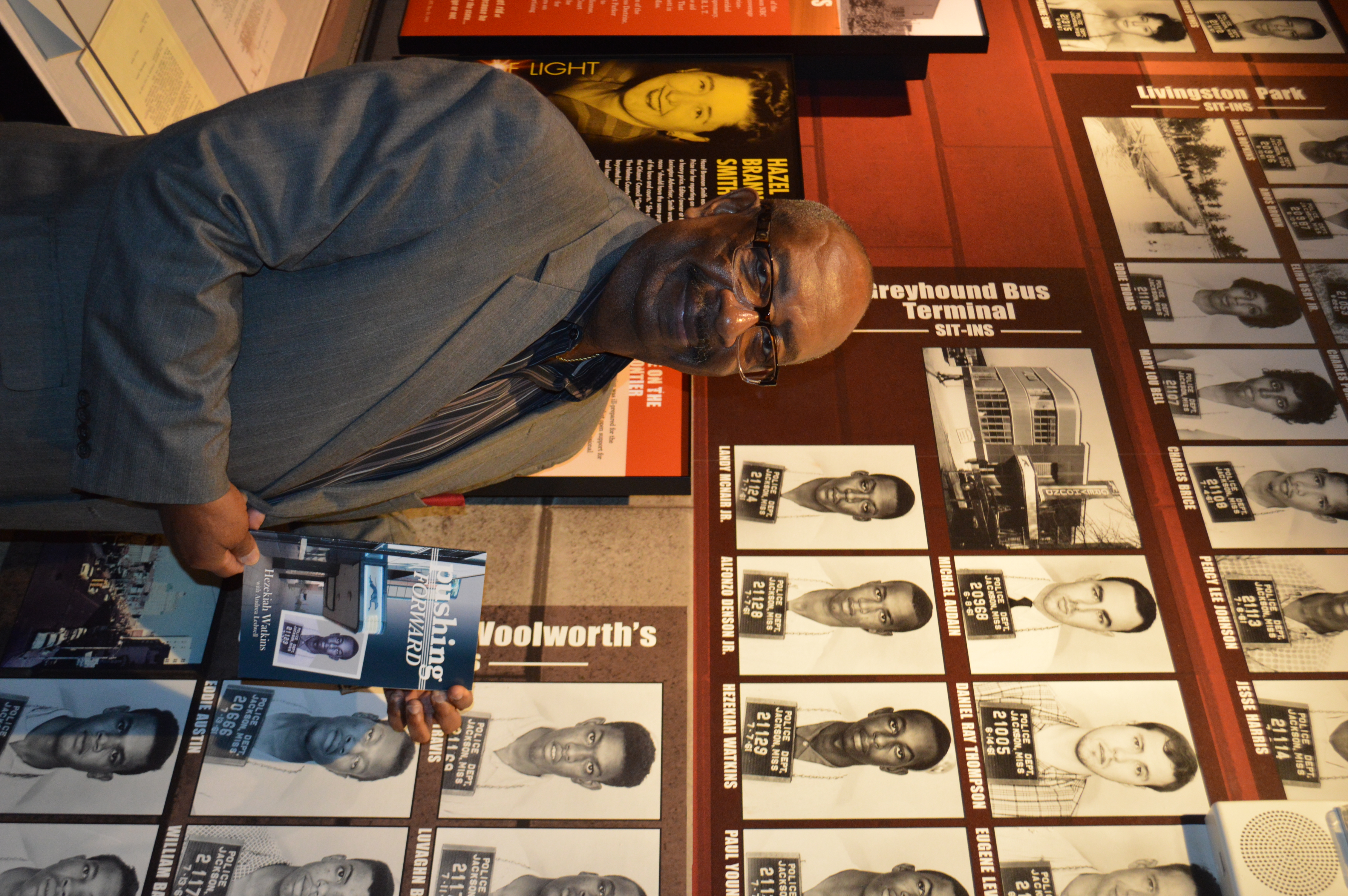 Hezekiah Watkins at the Mississippi Civil Rights Museum / Liz Ryan photo
